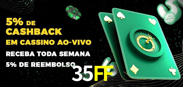 Promoções do cassino ao Vivo 35FF